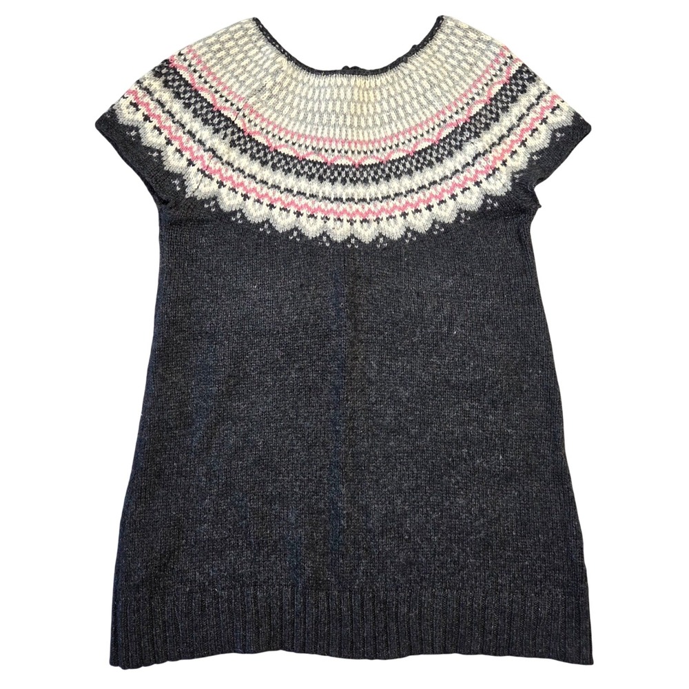 Ruff Hewn Knit Sweater Shirt Womens S Fair Isle Wool Blend Boho Peasant‎ Nordic